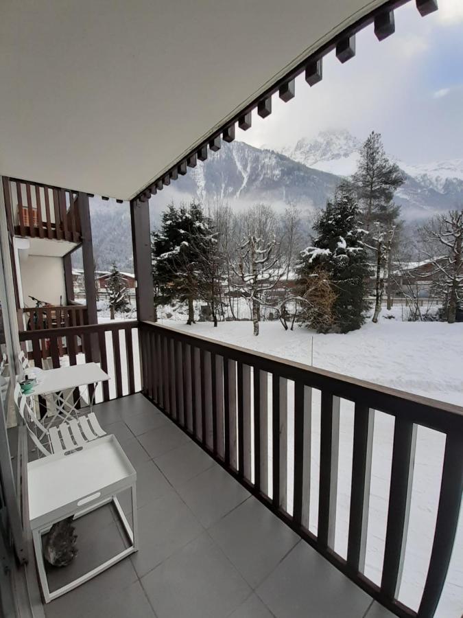 Studio Quartier Calme Centre Ville Vue Mont Blanc Chamonix Buitenkant foto
